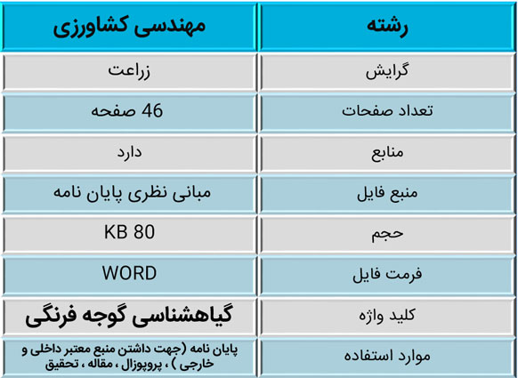 گیاه شناسی گوجه فرنگی 